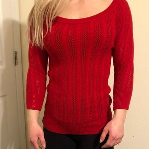 Red sweater